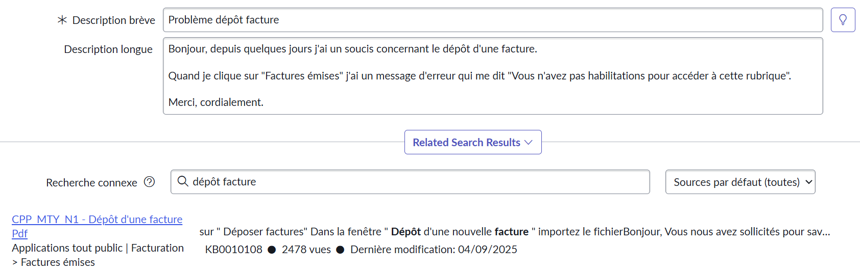 Description et KB