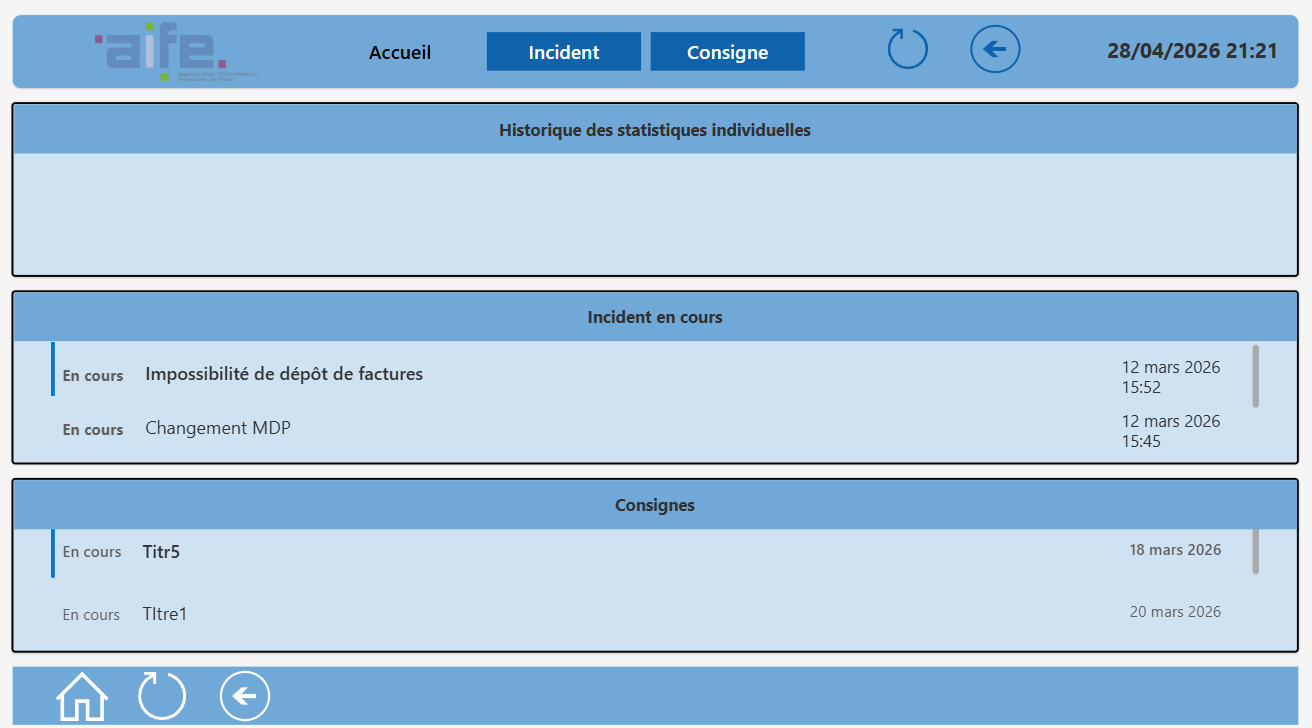 Accueil PowerApps