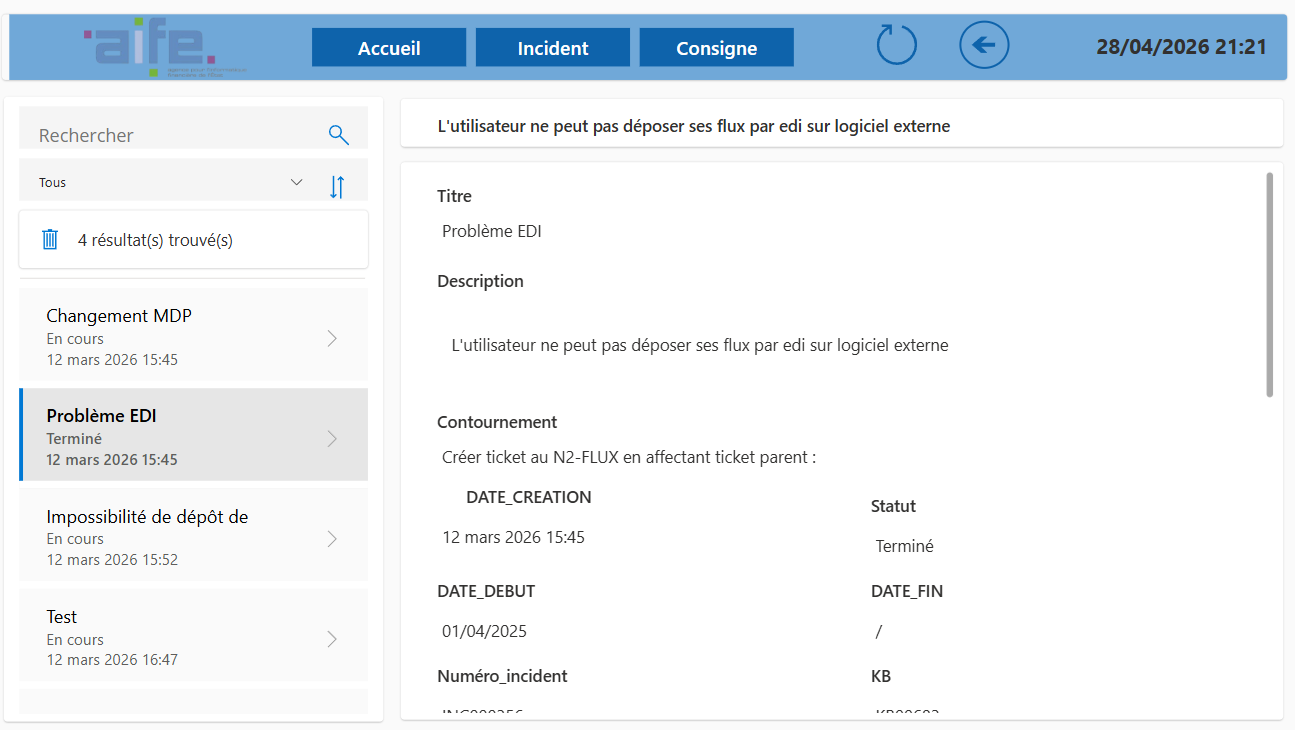 Interface Incidents